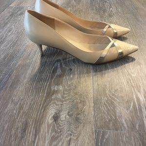 Jimmy Choo - Nude, snake skin and metallic